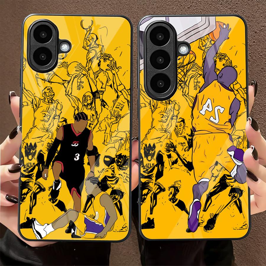 Samsung Galaxy A55 - Cartoon basketbalster hoesje voor Samsung Galaxy