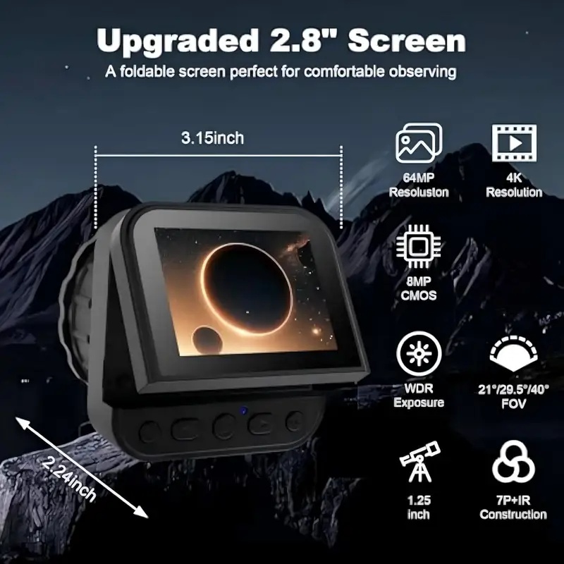 64MP 2.8'' Scherm 4K Elektroni - Electronics & Gadgets Beginning With D recensie en prijs