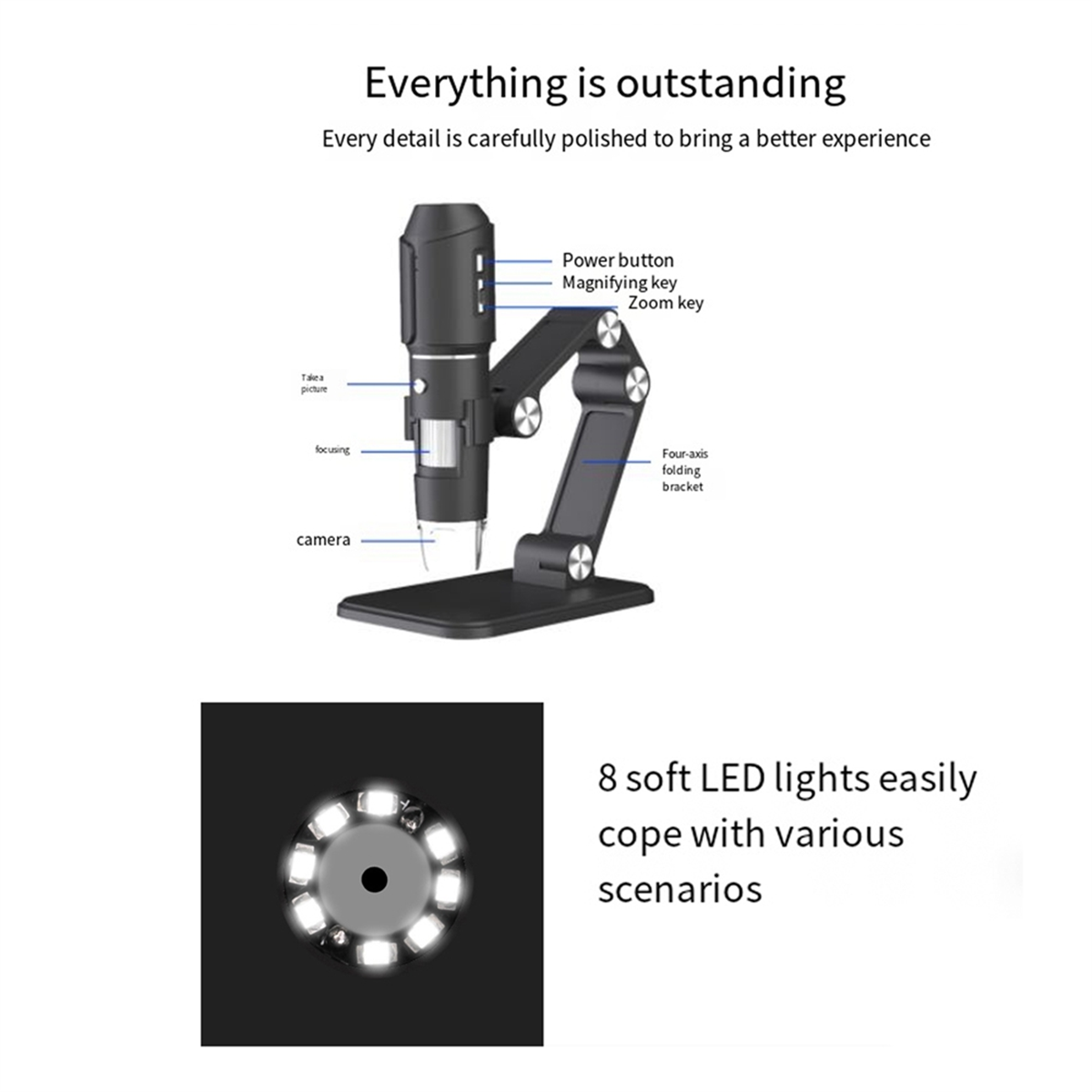 A06K draadloze microscoop, WiF - Usb Microscope Digital recensie en prijs